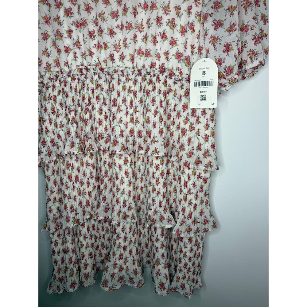 Arula floral print tiered mini dress with ruffled details Size B (XXL) - Picture 5 of 7